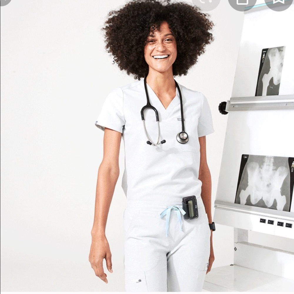 Figs Space Grey Jogger Scrubs SET